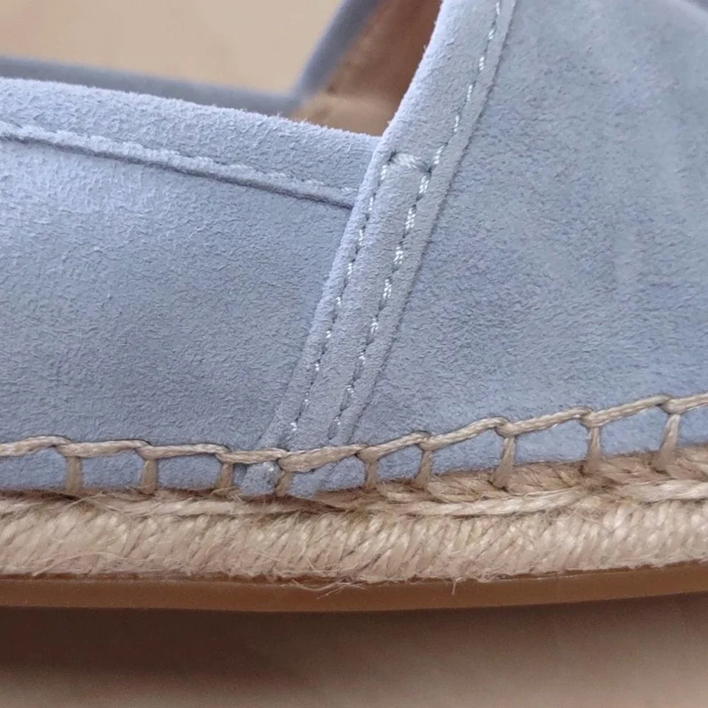 Vince Camuto Chambray Suede Espadrilles Sandals - Picture 14 of 14